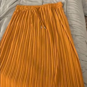 Silk waist high skirt